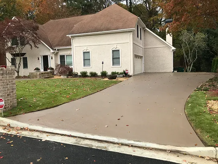 Stained concrete patio by JP Concrete Creations in Kennesaw GA (project 1)