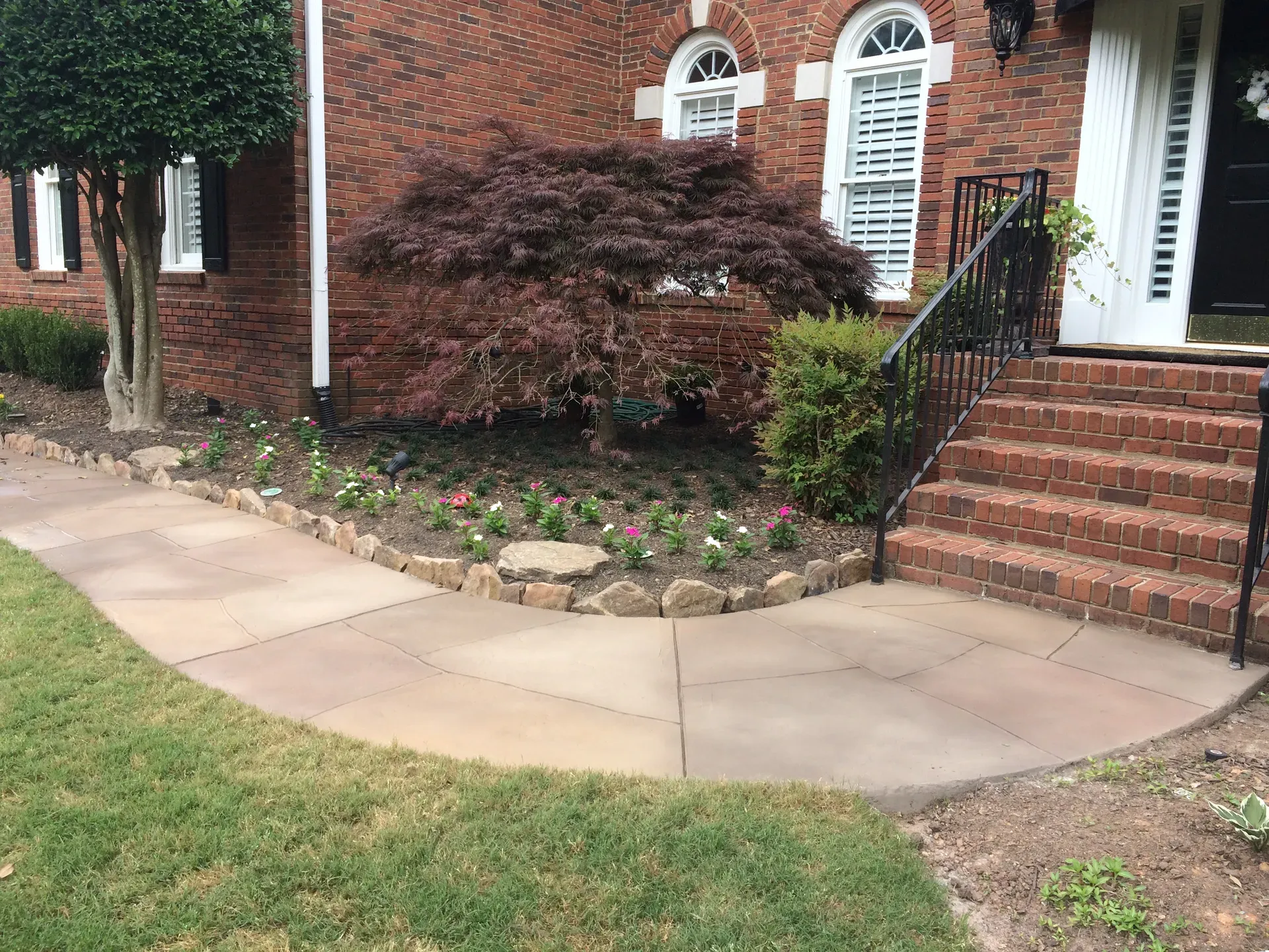 Decorative driveway resurfacing by JP Concrete Creations in Kennesaw GA (project 15)