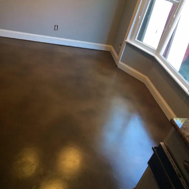 Stained concrete patio by JP Concrete Creations in Kennesaw GA (project 16)