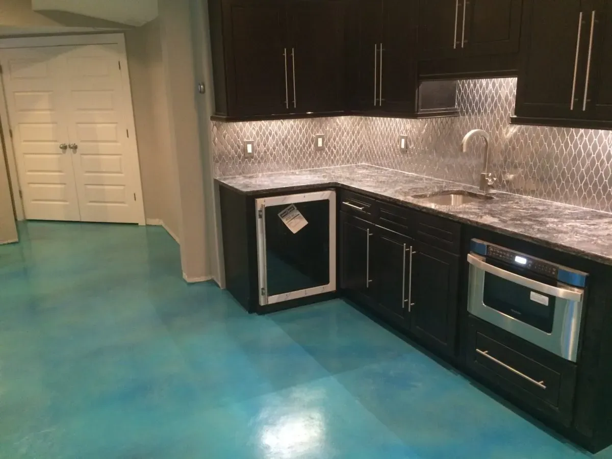 Interior stained concrete floor by JP Concrete Creations (project 20)