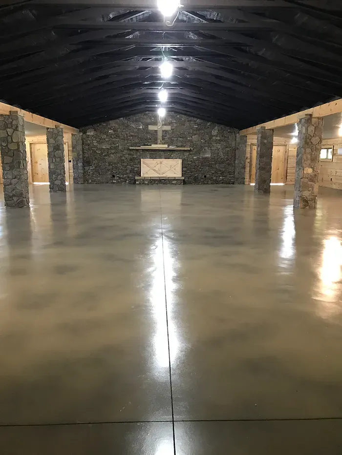 Custom concrete overlay design by JP Concrete Creations in Georgia (project 25)