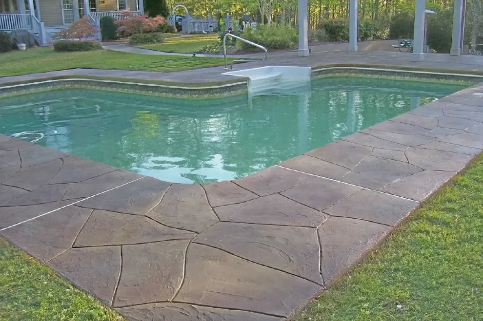 Stamped concrete driveway by JP Concrete Creations in metro Atlanta (project 34)