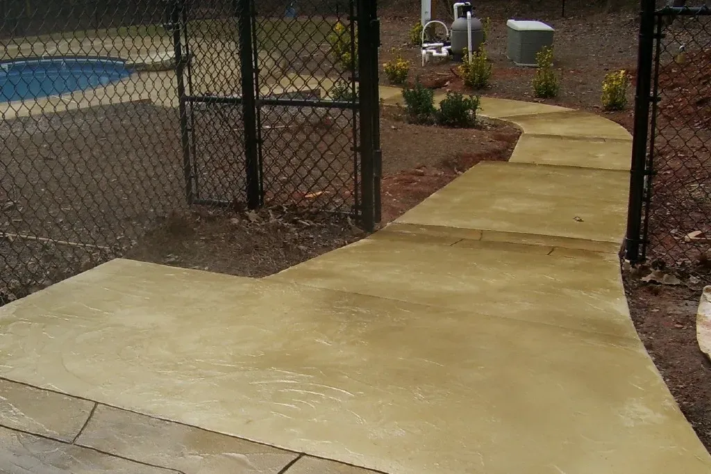 Decorative concrete patio finish by JP Concrete Creations, Georgia (project 36)