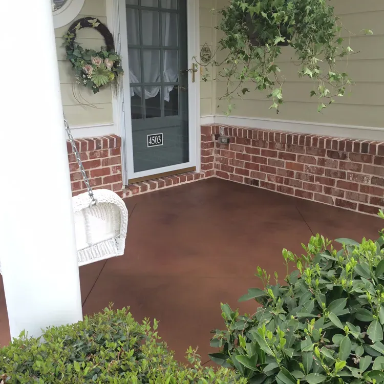 Resurfaced concrete driveway by JP Concrete Creations, Kennesaw GA (project 39)