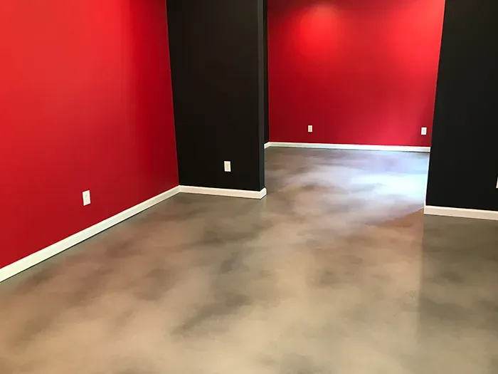 Stained concrete patio by JP Concrete Creations in Kennesaw GA (project 46)