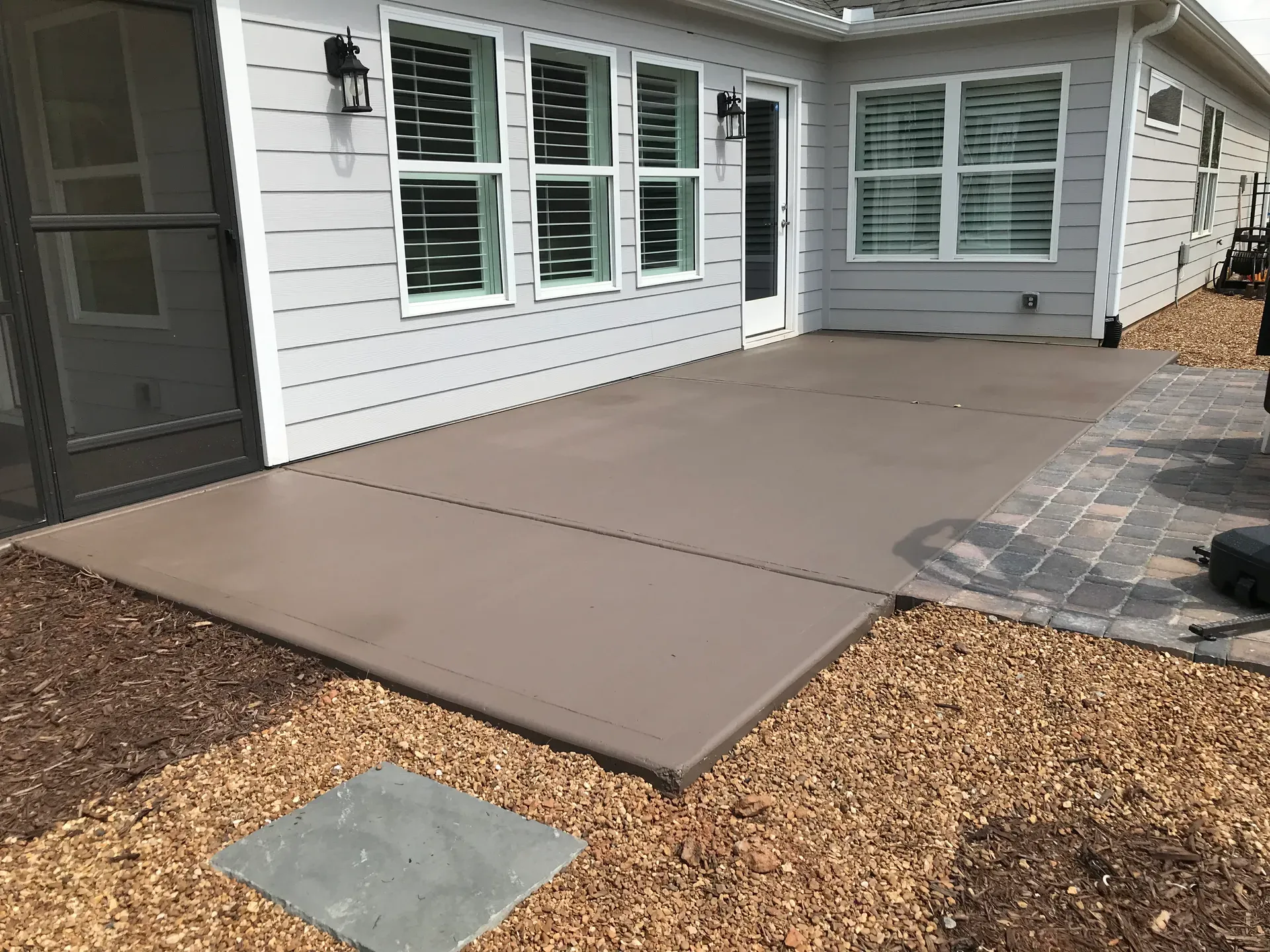 Decorative concrete overlay finished by JP Concrete Creations (project 47)