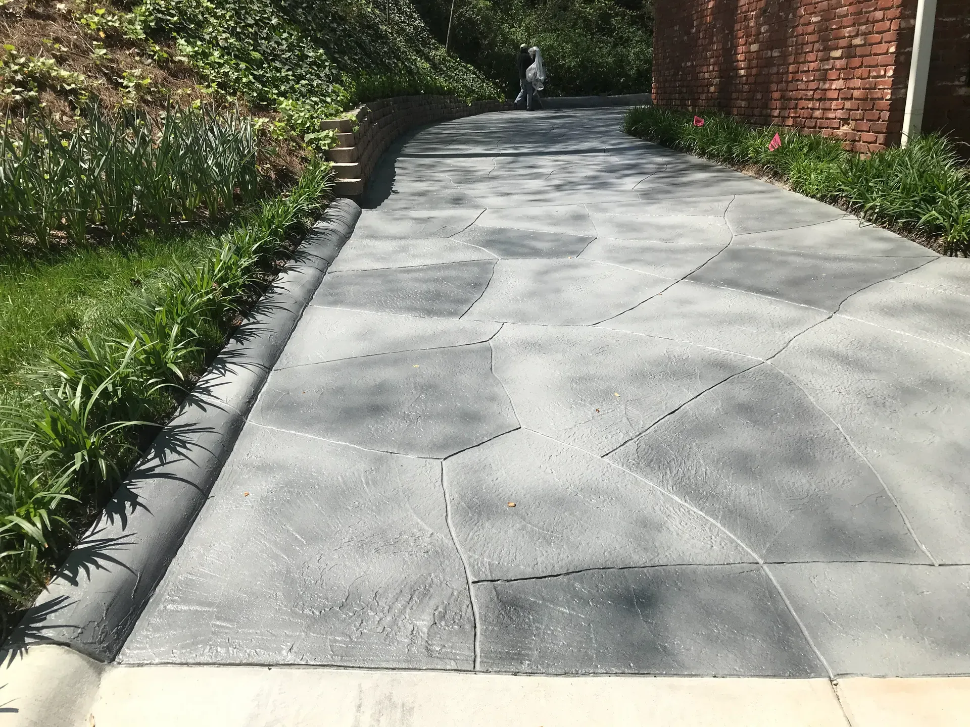 Custom concrete overlay design by JP Concrete Creations in Georgia (project 55)