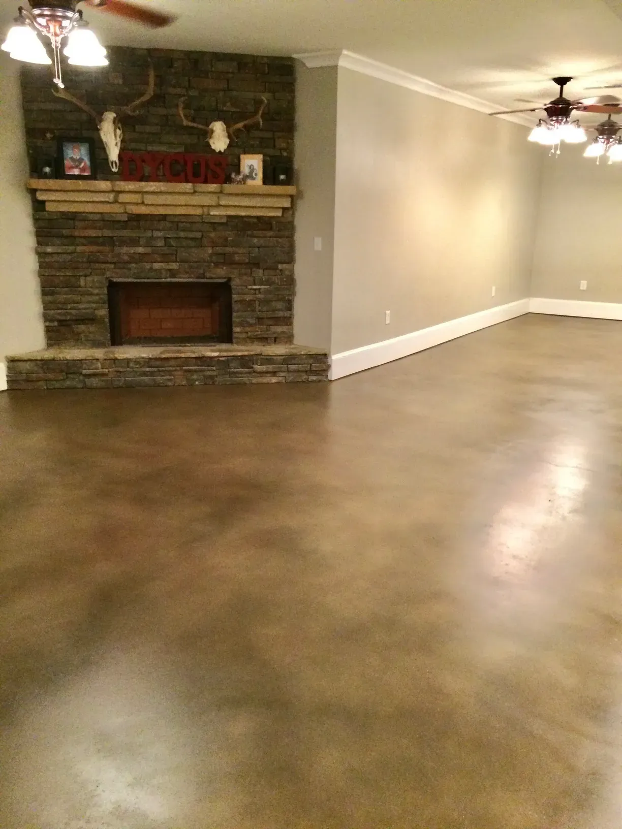 Decorative concrete patio finish by JP Concrete Creations, Georgia (project 66)