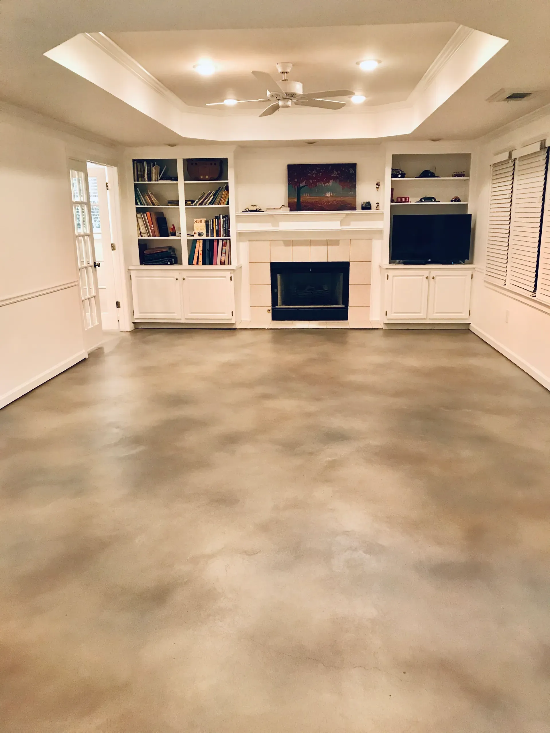 Resurfaced concrete driveway by JP Concrete Creations, Kennesaw GA (project 84)