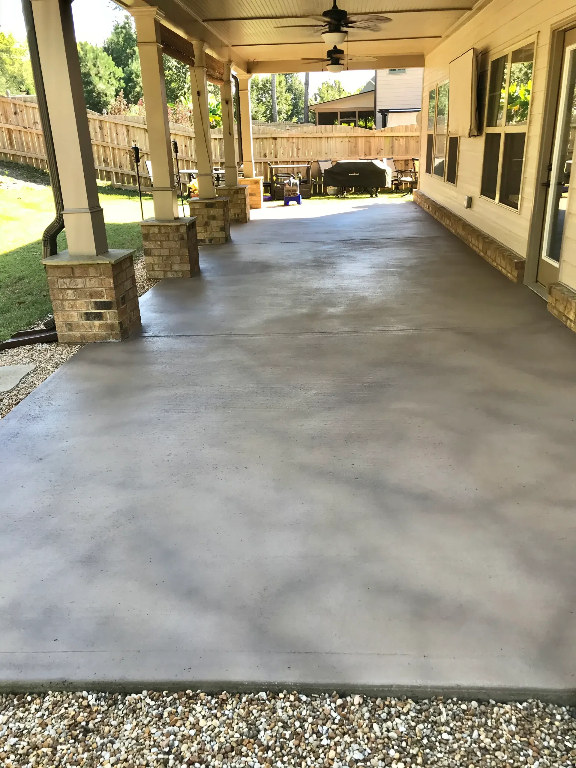 Custom concrete overlay design by JP Concrete Creations in Georgia (project 85)