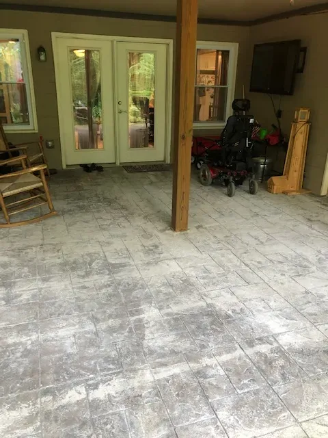 Before: pool deck renovation project 13 by JP Concrete Creations, Kennesaw GA