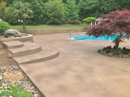 After: stamped concrete patio project 15 by JP Concrete Creations, Kennesaw GA