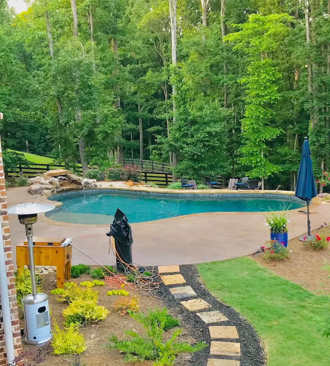After: decorative concrete overlay project 2 by JP Concrete Creations, Kennesaw GA
