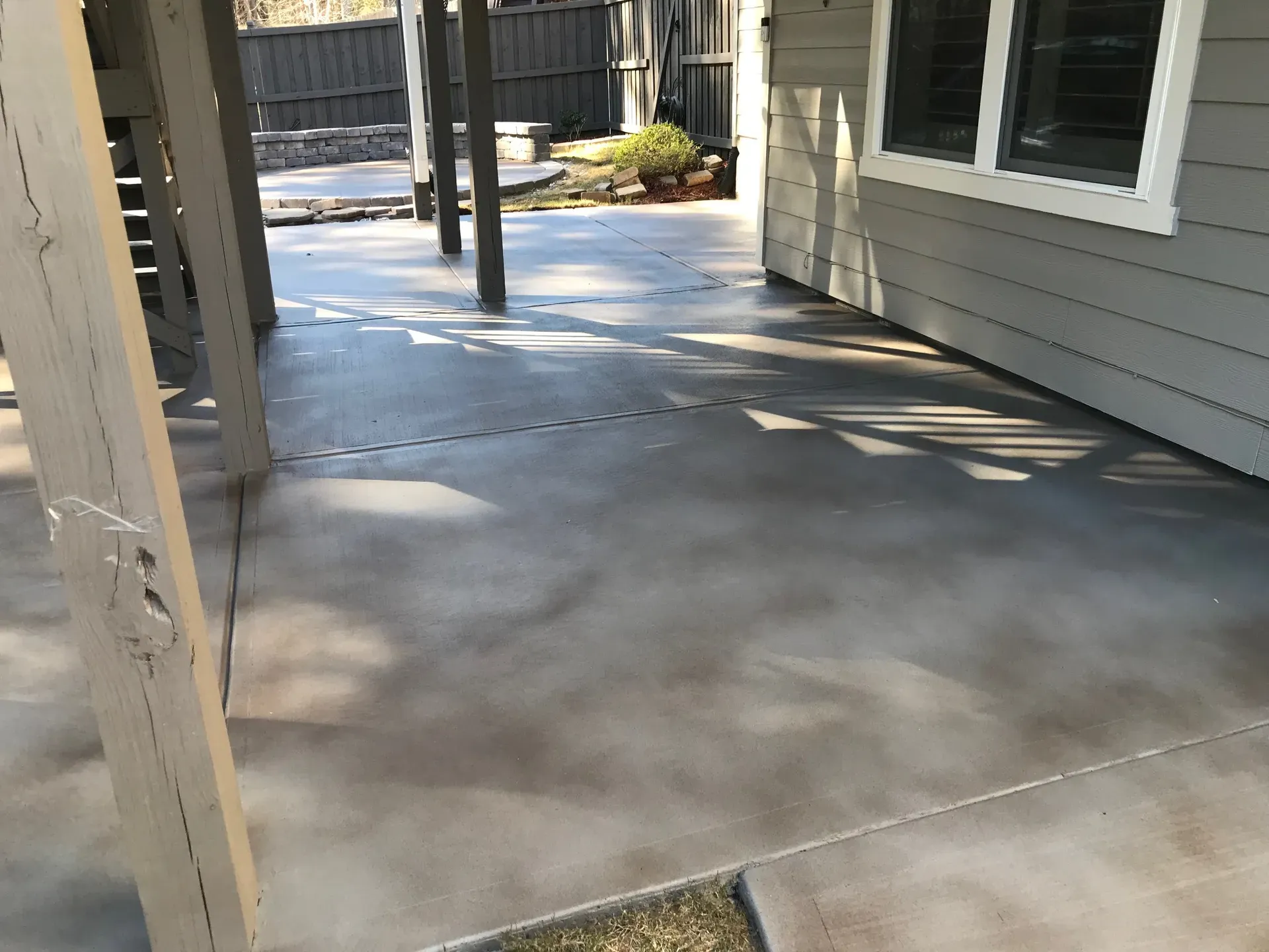 Before: decorative concrete finish project 9 by JP Concrete Creations, Kennesaw GA